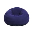 thumbnail image 1 of relayinert Space-saving Inflatable Couch Modern And Affordable Furniture Comfortable And Durable. Single Sofa Dark blue, 1 of 5