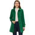 thumbnail image 1 of INSPIRE CHIC Manteau Caban Trench d'Hiver pour Femme à Col Peter Pan Vert TP, 1 of 6