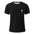 thumbnail image 2 of Ramiter T-Shirts pour Hommes T-Shirt Cool à Col Rond pour Hommes / Anti-Odeur Noir,3TG, 2 of 3