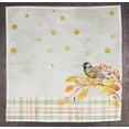 thumbnail image 2 of Vargottam Collection de Luxe Linge de Table Décor Serviette en Coton Tissu Imprimé Serviettes Réutilisables Ensemble de 4, 20 X 20 - Aquarelle Automne Oiseau, 2 of 6