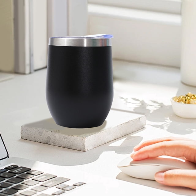 Birdeem Gobelet Isotherme en Acier Inoxydable 12Oz – Conception Compacte en Forme de U, Scellé sous Vide pour Bière, Café et Boissons Froides
