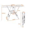 thumbnail image 2 of Costway Laundry Clothes Storage Drying Rack Portable Folding Dryer Hanger Heavy Duty, 2 of 10