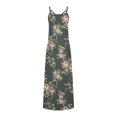 thumbnail image 5 of Pompotops Robes d'Été pour Femmes Décontractées Boho Imprimées à Bretelles Anneau Plage Longue Robe Maxi avec Poches, 5 of 5