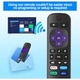 thumbnail image 3 of Lot de 2 Télécommandes de Remplacement pour Téléviseurs Roku, Télécommandes IR pour Téléviseur Seulement, 3 of 5