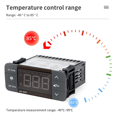 thumbnail image 3 of 2X Digital Temperature Controller 220V Cool Heat Switch Refrigerator Refrigeration Defrost Thermostat Sensor(EK-3010), 3 of 7