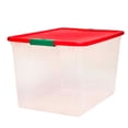 thumbnail image 2 of Homz Bac de Rangement en Plastique Transparent de 64 Qt avec Loquet Sécurisé et Couvercle (Lot de 2), 2 of 9
