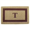 thumbnail image 1 of Nedia Home 02023T Single Picture - Brown Frame 22 x 36 In. Heavy Duty Coir Doormat - Monogrammed T, 1 of 4