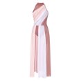 thumbnail image 4 of iiniim Robe de Danse Lyrique pour Femmes à Dos Nu à Blocs de Couleur Robe Maxi Fluide pour Ballet Moderne Contemporain Rose Poudré TTG, 4 of 7
