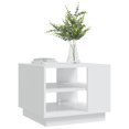 thumbnail image 2 of vidaXL Coffee Table White 55x55x43 cm Engineered Wood, 2 of 4