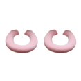 thumbnail image 2 of Thinsony Acrylic Fibers Made Toilet Mat Removable And Fits Most Toilets U Shape Pink 2Set, 2 of 6