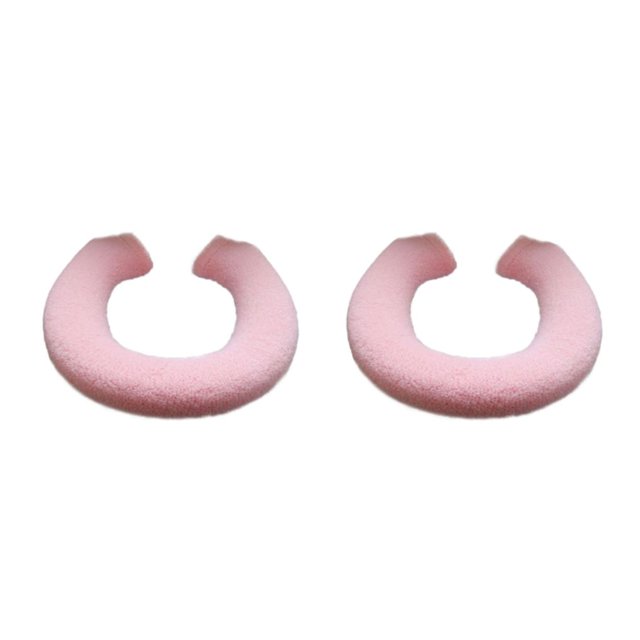 Transemion Durable Bathroom Pad Tear-resistant And U/O Shape Options Wear-resistant Pink 2Set