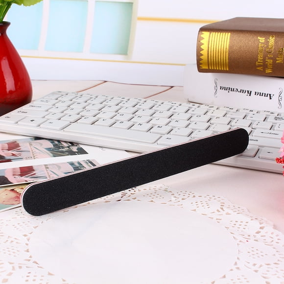 Fosa Double Sided Emery Board,Nail Files,Double Sided 180/100 Grit Straight Nail Files Emery Board File Gel Manicure JS