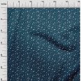 thumbnail image 3 of oneOone Polyester Spandex Teal Blue Fabric Musical Instruments Craft Projects Decor Fabric Printed By The Yard 56 Inch Wide, 3 of 5