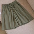 thumbnail image 2 of Tranfacy Shorts pour Femmes, Shorts d'Été pour Femmes, Pantalon Court en Imitation Imprimée et Lin pour Femmes, 2 of 3