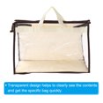 thumbnail image 3 of Unique Bargains Handbag Dust Bags, M Size PVC Dustproof Transparent Purse Protector, Beige, 3 of 5