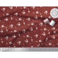 thumbnail image 2 of Soimoi Moss Georgette Fabric Leaves & Magnolia Floral Decor Fabric Printed Yard 42 Inch Wide, 2 of 5