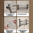 thumbnail image 4 of EGNMCR Bathroom Non Perforated Slipper Rack Wall Mounted Single Shoe Rack Bathroom Wall Door Shoe Storage Rack shoe rack, 4 of 8