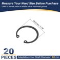 thumbnail image 2 of Uxcell Internal Retaining Rings, C-Clip Snap Ring Internal Retaining Circlip Snap for Automotive Grooved 42 mm, 2 of 7