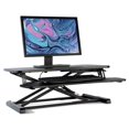 thumbnail image 1 of 80cm Desk Converter, Height Adjustable Sit-Stand Riser, Dual Monitor Laptop Workstation - AD-1 Black, 1 of 7