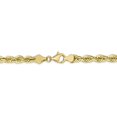 thumbnail image 2 of Diamond2Deal 10K Yellow Gold 5.5mm Diamond-Cut Rope Chain Necklace for Women 26", 2 of 4