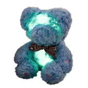Penkiiy Creative Light Up LED Inductive Teddy Bear Stuffed Animals Plush Toy Colorful Glowing Teddy Bear