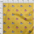 thumbnail image 2 of oneOone Polyester Lycra Yellow Fabric Submarine & Fish Ocean Sewing Material Print Fabric By The Yard 56 Inch Wide, 2 of 4