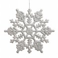 thumbnail image 1 of Vickerman M101407 4 in. Silver Glitter Snowflake 24-Pvc Box, 1 of 3