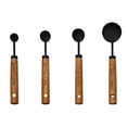 thumbnail image 1 of Measuring Spoons 4PCS Measuring Cups Set With Scale Stainless Steel Cup Measurements Set With Wood Handle Measuring Cups And Spoons Set For Cooking Baking，Easy To Clean And Store, 1 of 3