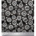 thumbnail image 1 of Soimoi Poly Georgette Fabric Floral Mandala Printed Fabric 1 Yard 52 Inch Wide, 1 of 3