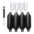 thumbnail image 4 of Almencla 4 Pcs Bateau s Pare-Chocs de Bateau Protection Bateau s Bouée d'Amarrage Noir, 4 of 8