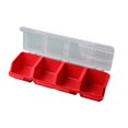 thumbnail image 1 of 6 Pcs Bacs de Rangement à Vis avec Couvercles, Boîte Organisatrice Empilable en Plastique pour Quincaillerie pour l'Organisation des Ongles de Garage et des Outils, 1 of 8