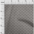 thumbnail image 1 of oneOone Georgette Viscose Medium Gray Fabric Rabbit Animal Sewing Craft Projects Fabric Prints By Yard 42 Inch Wide, 1 of 4