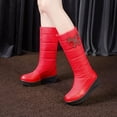 thumbnail image 1 of Chaussures pour Femmes Mode Automne Chaudes Épaisses Bottes Hautes Neige Automne en Liquidation, 1 of 9