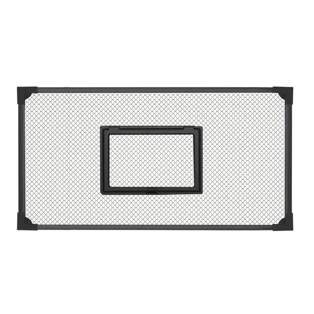 Milaget Fish Tank Cover Self Assembly Anti Jump Net Magnetic Black Mesh 80x40cm