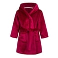 thumbnail image 1 of Splozh Boys Girls Robe Hooded BathRobe Boys Girls Fashion Bathrobe Soft Robe Hooded Robe Cloth Cotton Bathrobe Wine,7-8 Years, 1 of 5