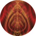 thumbnail image 1 of Ahgly Tapis Rond Lavable en Machine Intérieur Transitionnel Acajou Brun, 4 Pieds Rond, 1 of 7