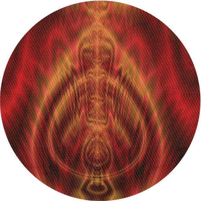 Ahgly Tapis Rond Lavable en Machine Intérieur Transitionnel Acajou Brun, 4 Pieds Rond