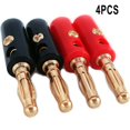 thumbnail image 2 of High Quality 4mm Banana Plug Male Connector Gold Audio Speaker Wire Cables, 2 of 11