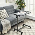 thumbnail image 3 of Overbed Rolling Table Over Bed Laptop Tray Tilting Top Gary, 3 of 10