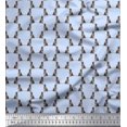 thumbnail image 1 of Soimoi Viscose Chiffon Fabric Cane Corso Dog Printed Fabric 1 Yard 42 Inch Wide, 1 of 5