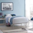 thumbnail image 1 of Modway Horizon Lit Simple Style Moderne Cadre de Lit en Acier Inoxydable Gris, 1 of 9