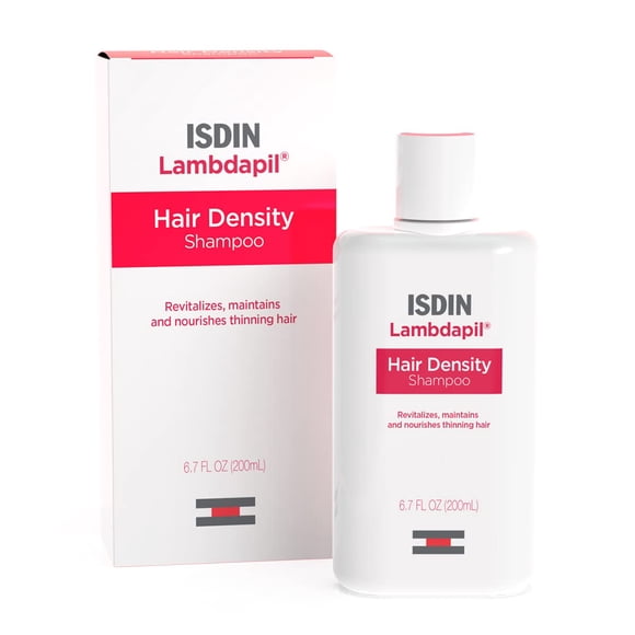 ISDIN Lambdapil Hair Loss Shampoo, Revitalizes and Nourishes Thinning Hair for Fuller Thicker Hair, 6.7 Fl Oz