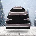 thumbnail image 5 of HAiming Chapeau Tricoté pour Femmes et Hommes à Rayures Color Block Chaud d'Hiver Doux Confortable Tendance pour Temps Froid, 5 of 5