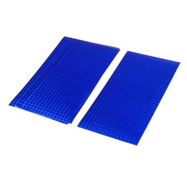 jinwen 5 Pcs Bright Fishing Lure Tape Sticker Holographic Adhesive Film DIY Blue