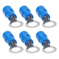 thumbnail image 3 of Wire Connector, 100Pcs Pre Insulated Ring Crimp Terminals Excellent Conductivity Oxidation Prevention  For Home Appliances RV1.25-5 Blue, 3 of 8
