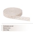 thumbnail image 3 of Unique Bargains Lace Trim Ribbon 10 Yards 0.55 Inch Cotton Elastic Trim for Craft,Gift Wrappers,Headbands,Beige Style 16, 3 of 5