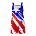 thumbnail image 4 of Penkiiy Salopette Sans Manches pour Femmes Jour de l'Indépendance Imprimé Drapeau Usa Combishort une Pièce avec Poches Multicolore, 4 of 5