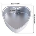 thumbnail image 2 of LSLJS Heart Shaped Live Bottom Cake Mould Love Shaped Chiffon Baking Mould, Cake Mold, 2 of 2