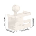 thumbnail image 3 of Chmadoxn Bathroom Storage & Organization, Toilet Suction Cup Toilet Paper Box Wall Mounted Roll Paper Rack Without Punching Toilet Tissue Box Alloy Suction cup paper holder, 3 of 6