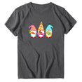 thumbnail image 1 of Économies d'Été FY24 Hauts de Pâques pour Femmes, PEZHADA Femmes Décontracté Grande Taille Imprimé Col Rond Manches Courtes T-Shirts de Pâques Chemisiers Hauts T-Shirt Graphique Hauts Gris TTTG, 1 of 5